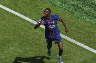 Ousmane Dembélé vient d'inscrire le 2-0 pour un PSG impitoyable. KEYSTONE/AP/Pamela Smith